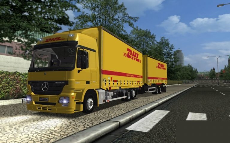 MB DHL + 2 Trailer