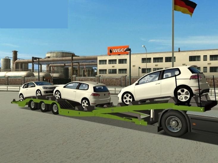 Tirsan trailer with 3 VW Golf VI by Syncron