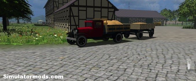 Ford pickup plus trailer