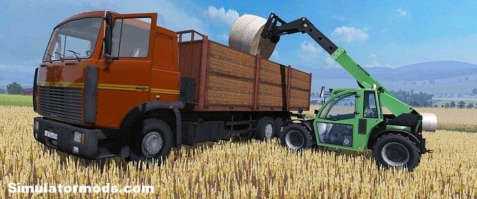 MAZ-6303 with trailer HD teksture