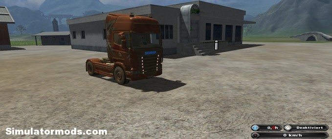 Scania R 560 v1 red wsb