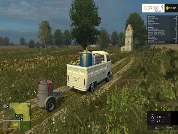 Small MILK TANK with trailer v 1.0 [MP] 1
