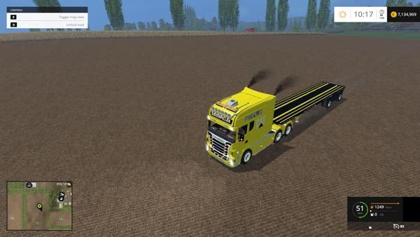 Scania Longline and US Flatbed Trailer Cat Edition v 1.0 2